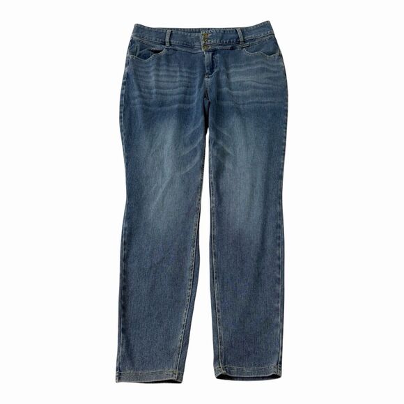 HALARA Denim - Halara Flex Jeans Womens XL Blue Skinny High Waisted Zipper Pockets Stretch NWT
